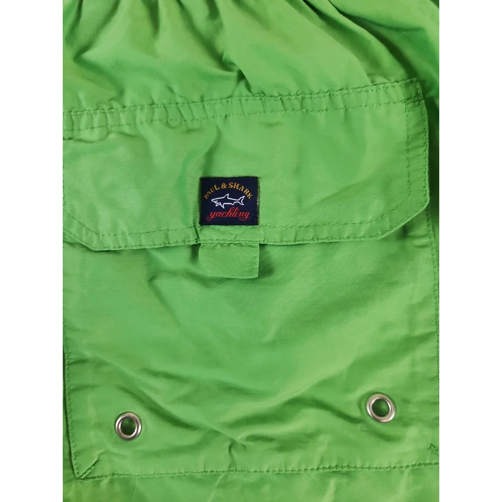 Paul & Shark Green Shimmer Light Summer Shorts sz 4XB
